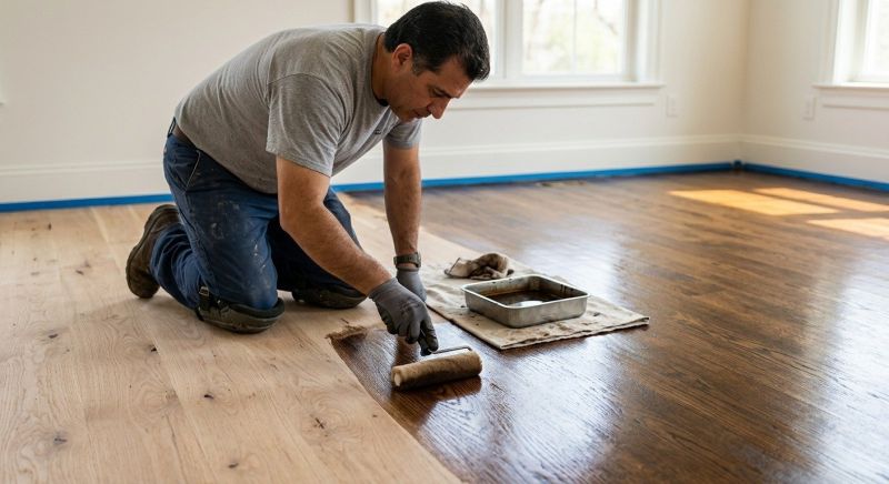 Hardwood Floor Staining in Kansas City, KS