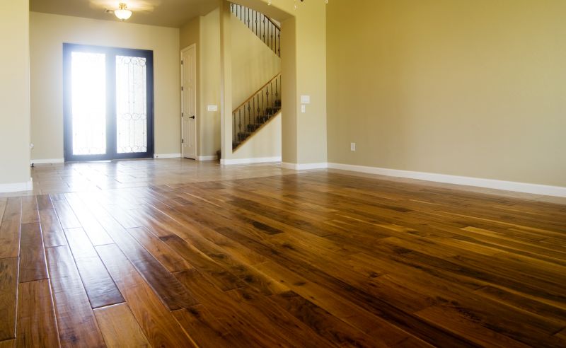 Hallway with Wide Plank Hardwood